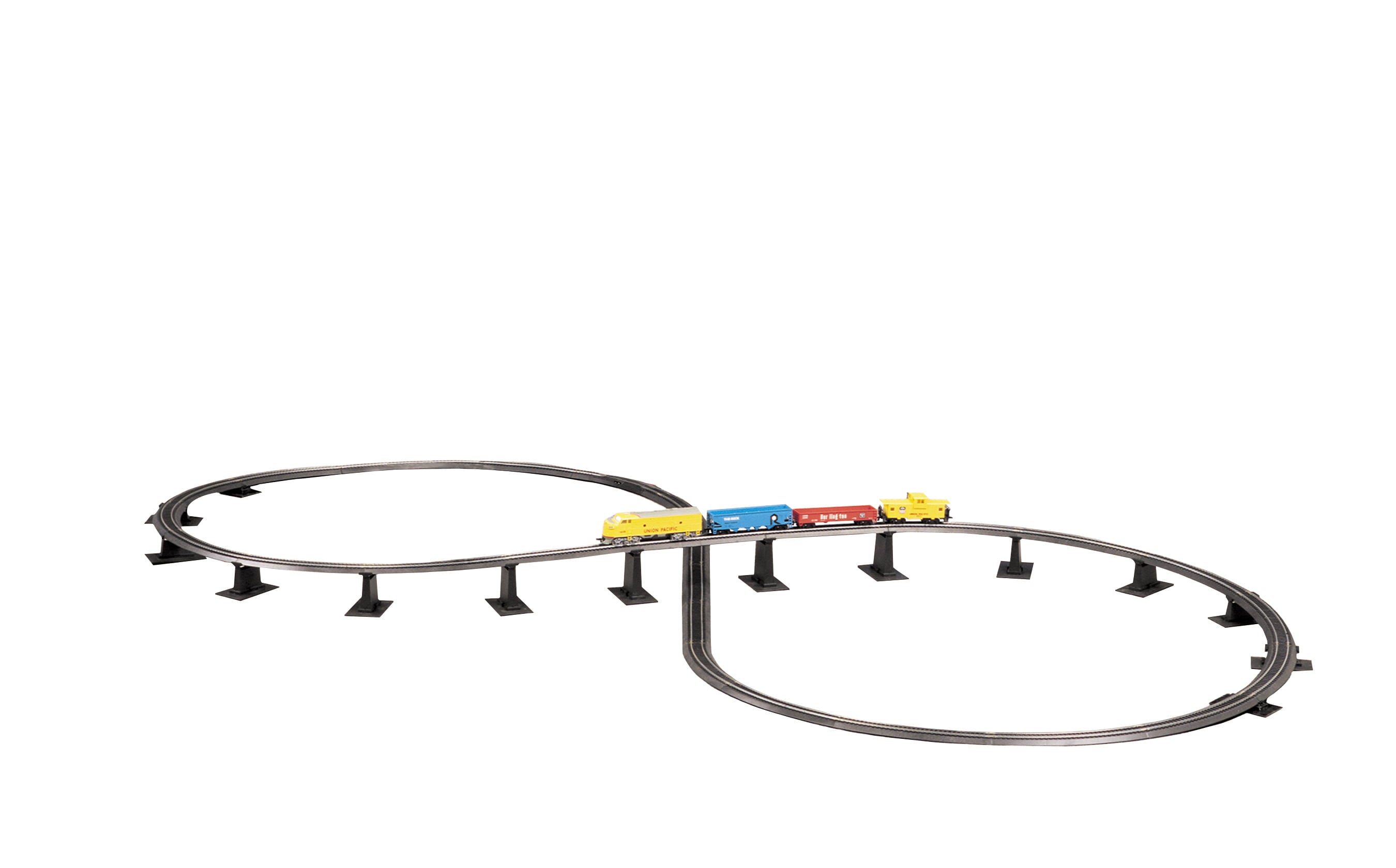 Bachmann Trains HO Scale Steel Alloy E-Z Track Over-Under Figure 8 Track Pack