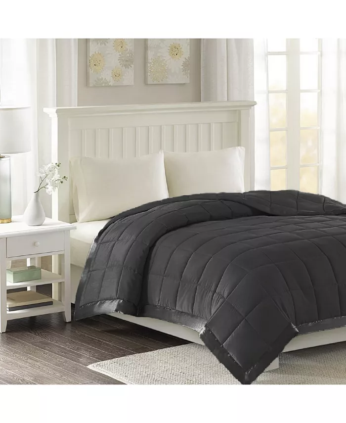 Luxlen Microfiber Blanket with Satin Edge， King