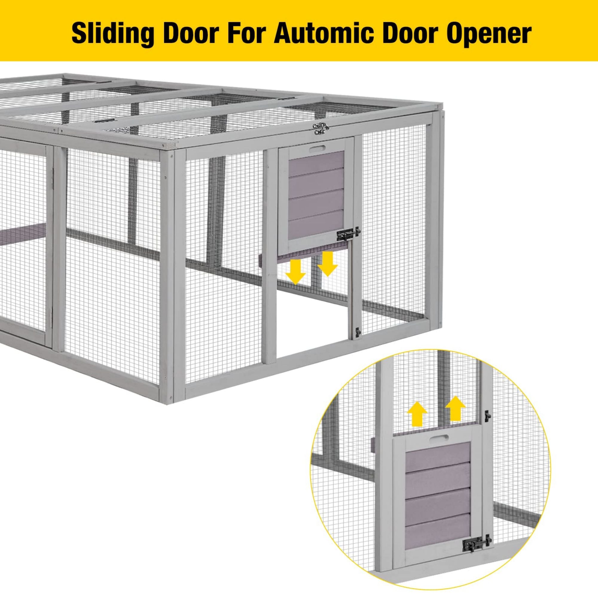 Morgete 20.73 ft² Chicken Coop Extension Chicken Run Large Chicken Pen Rabbit Enclosure Duck House