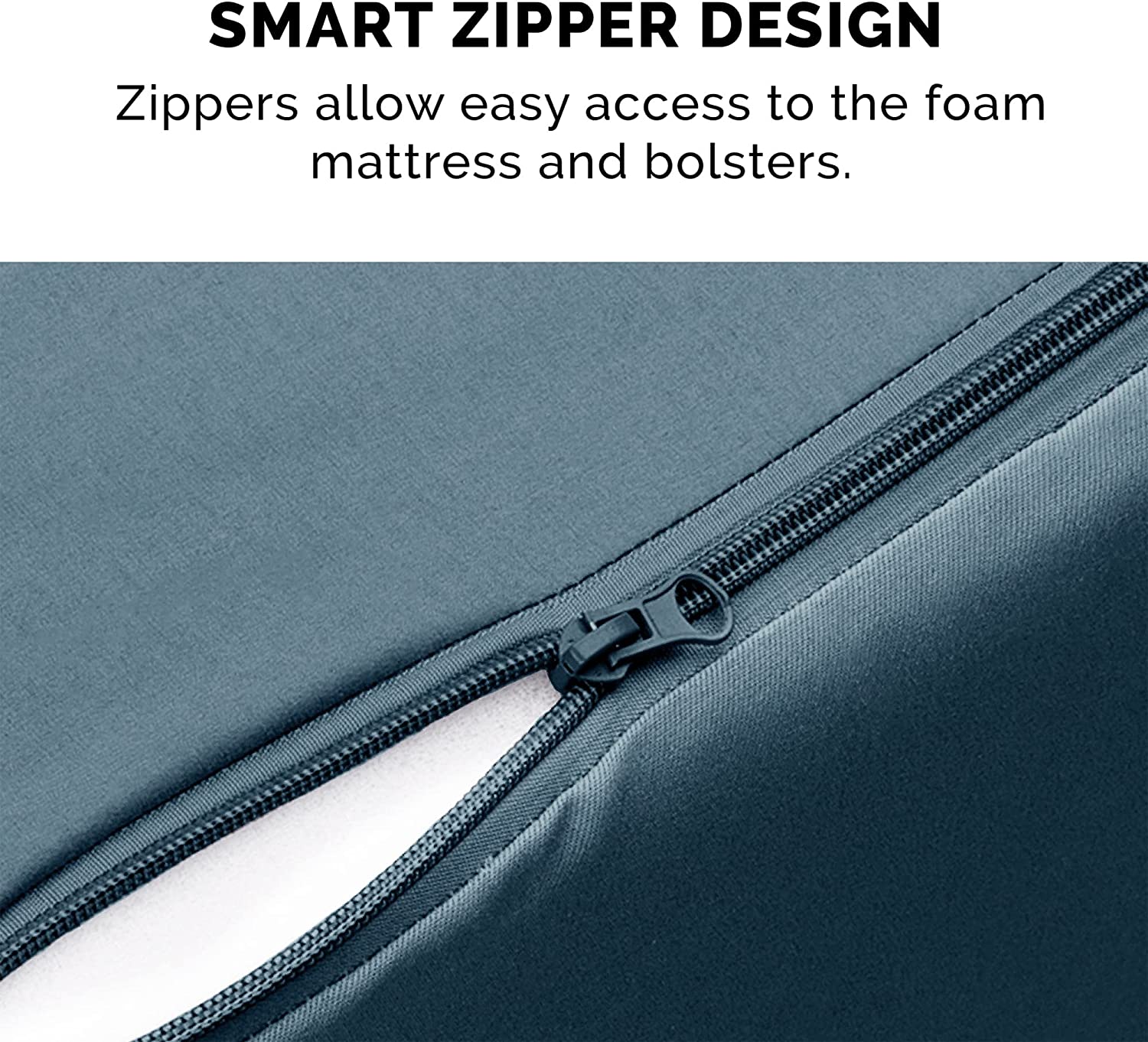 Furhaven XL Orthopedic Dog Bed Pinsonic Quilted Paw L Shaped Chaise w/ Removable Washable Cover - Bluestone， Jumbo (X-Large) Orthopedic Foam Jumbo L Chaise - Quilted Paw (Bluestone)