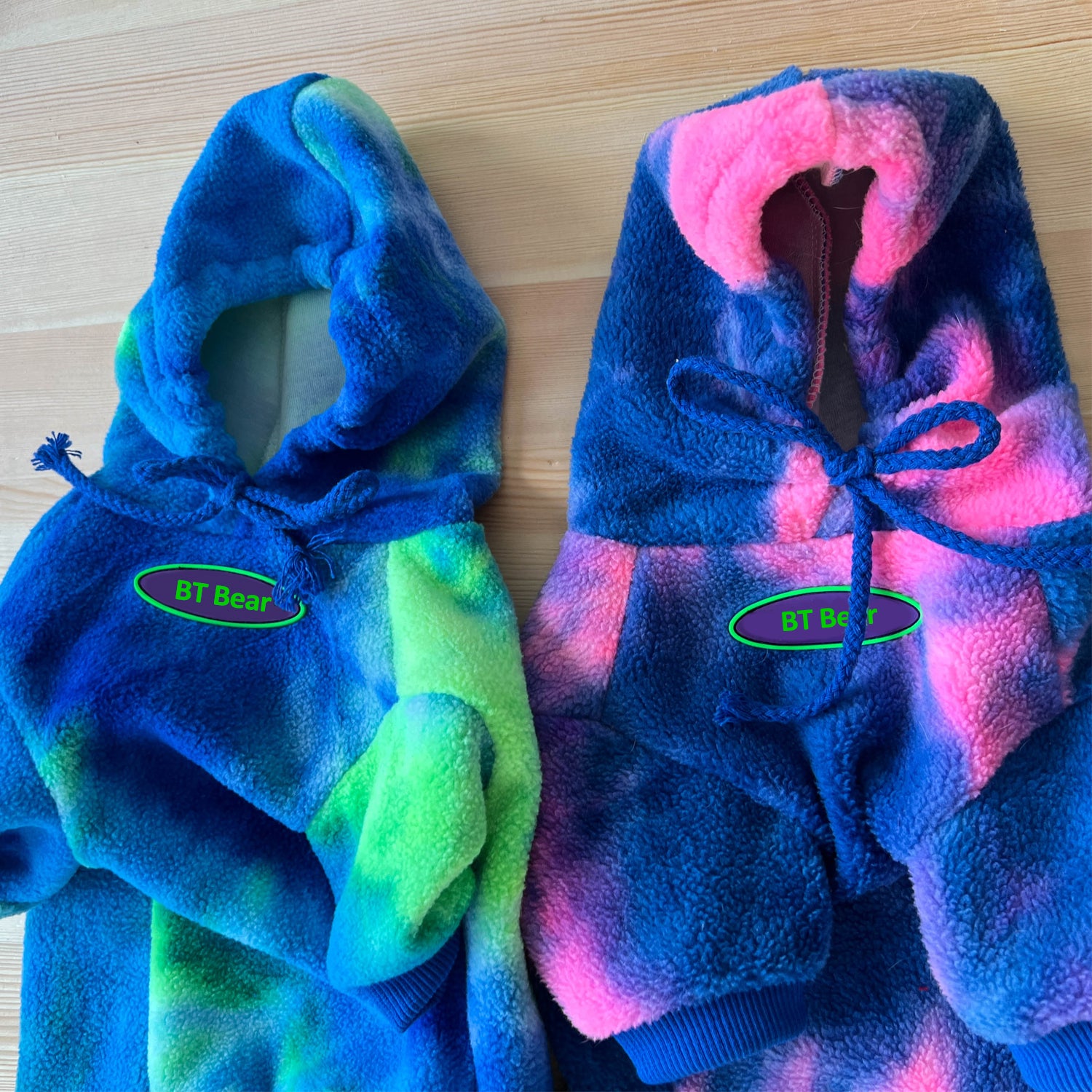 BT Bear Dog Hoodie Sweaters， Dog Winter Clothes， Pet Hooded Sweatershirt Pullover， Dog Outfit Coat Apparel for Small Medium Large Dogs Green XS