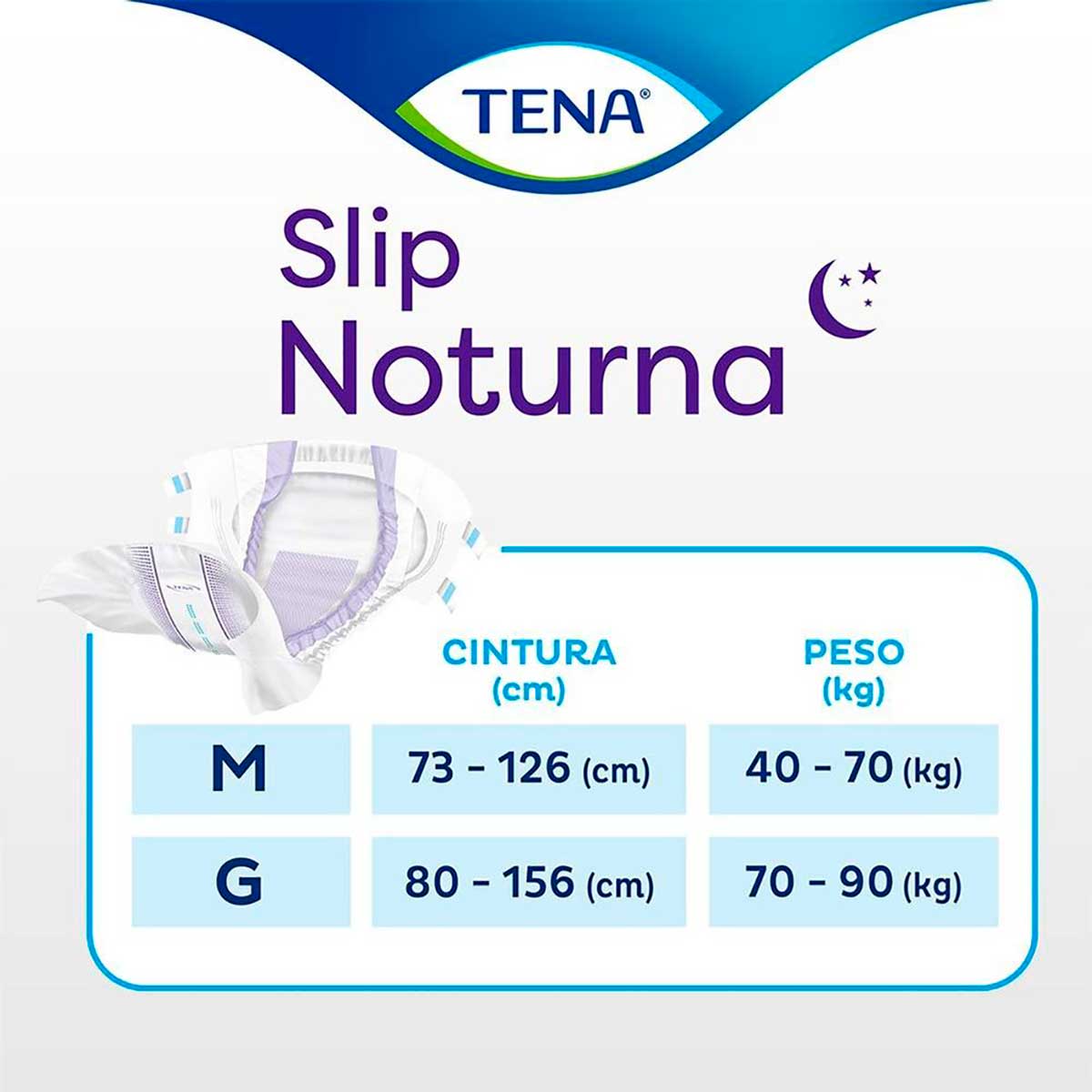 Fralda Geriatrica Noturna M Tena Slip 7 Unidades