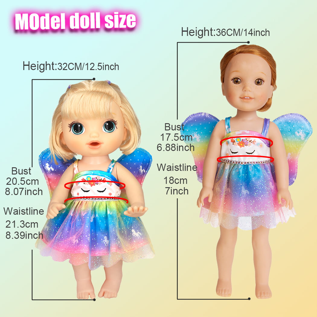 Alive Baby Doll Clothes Accessories Set for 10 Inch Baby Dolls 12 Inch Alive Baby Dolls 14 to 14.5 Inch Like Wellie Wishers Dolls （NO Doll)