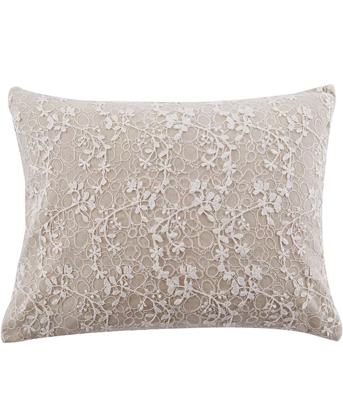 Levtex Sanira Lace Overlay Decorative Pillow， 14