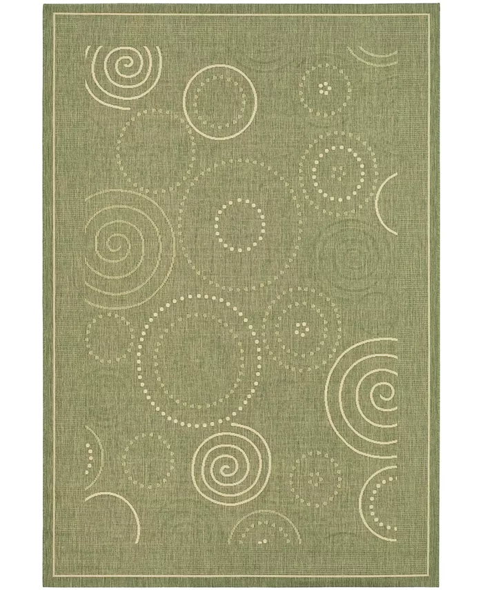 Safavieh Courtyard Olive and Natural 5'3