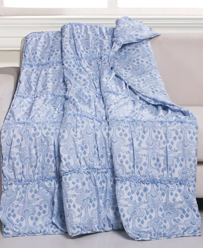 Greenland Home Fashions Helena Ruffle Throw - 50
