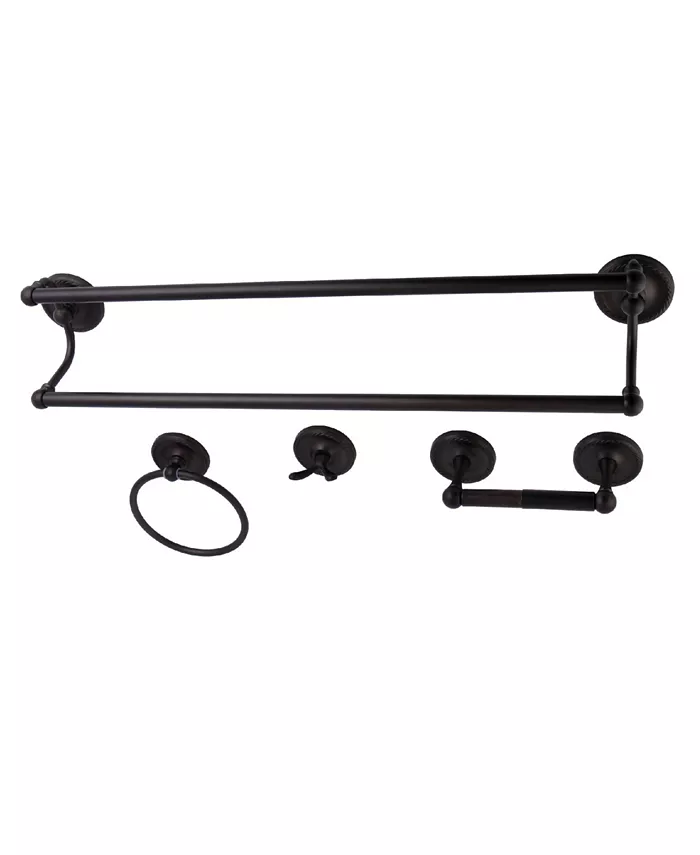 Kingston Brass Laurel 4-Pc. Bathroom Accessories Set in Oil Rubbed Bronze