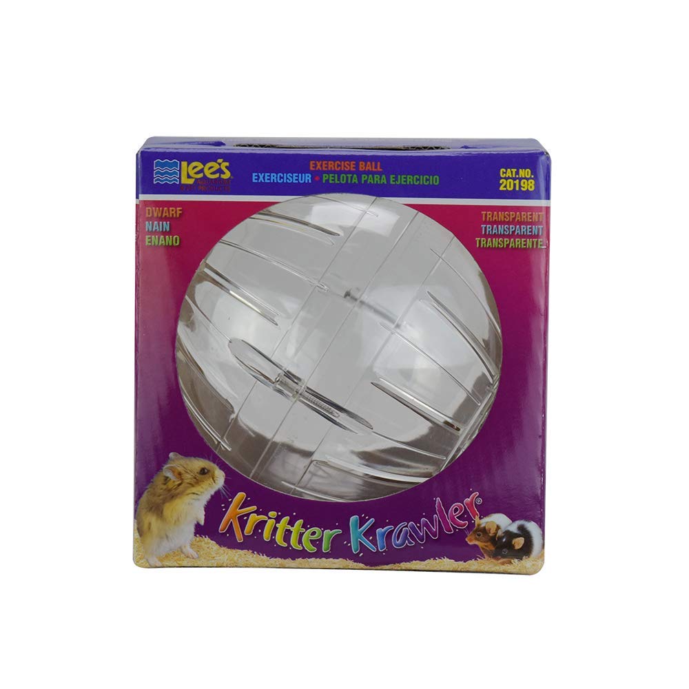 Lee's Kritter Krawler Mini Exercise Ball， 5-Inch， Clear