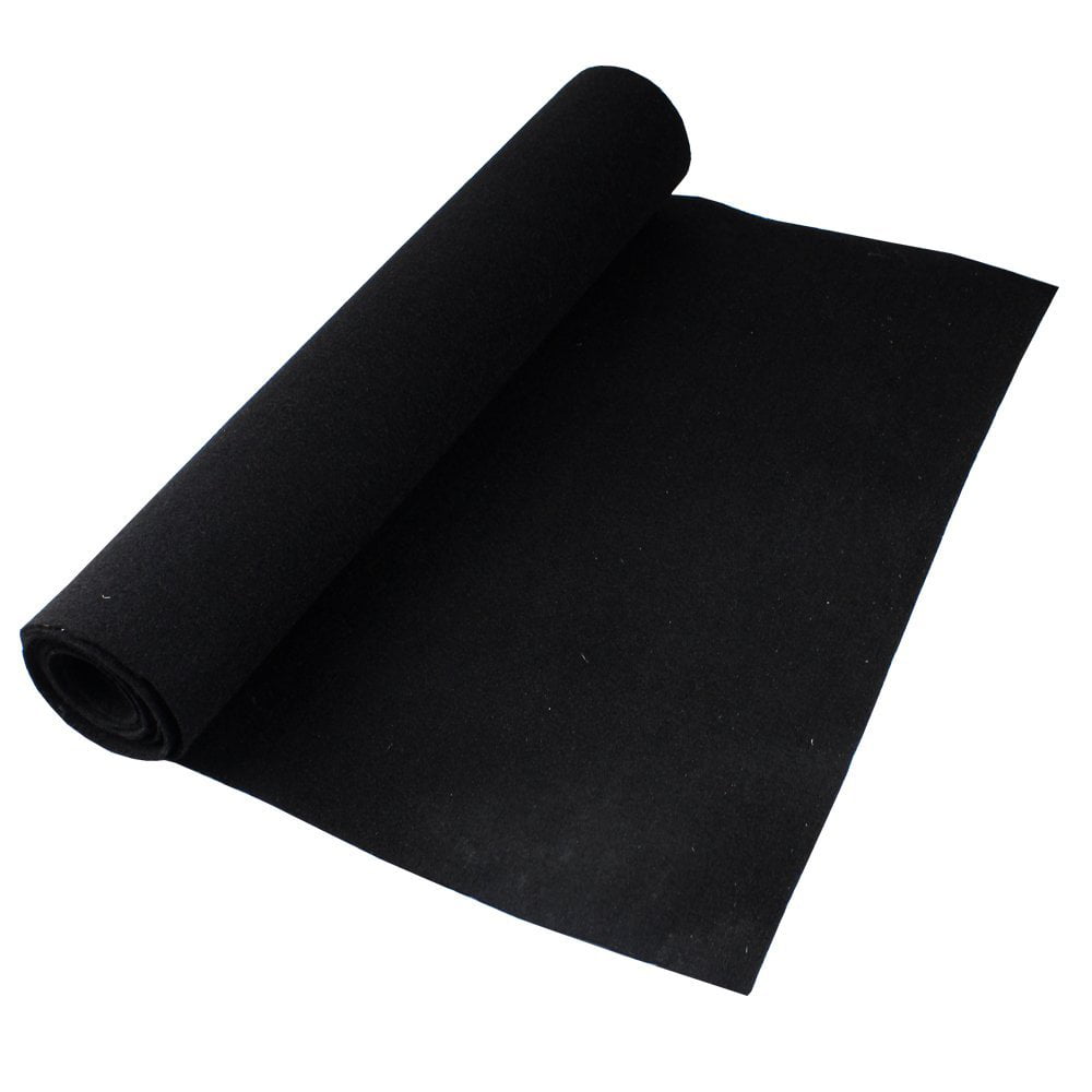 72 inch x78 inch Un-Backed Automotive Body Trunk Door Floor Liner Carpet Durable Black Mat