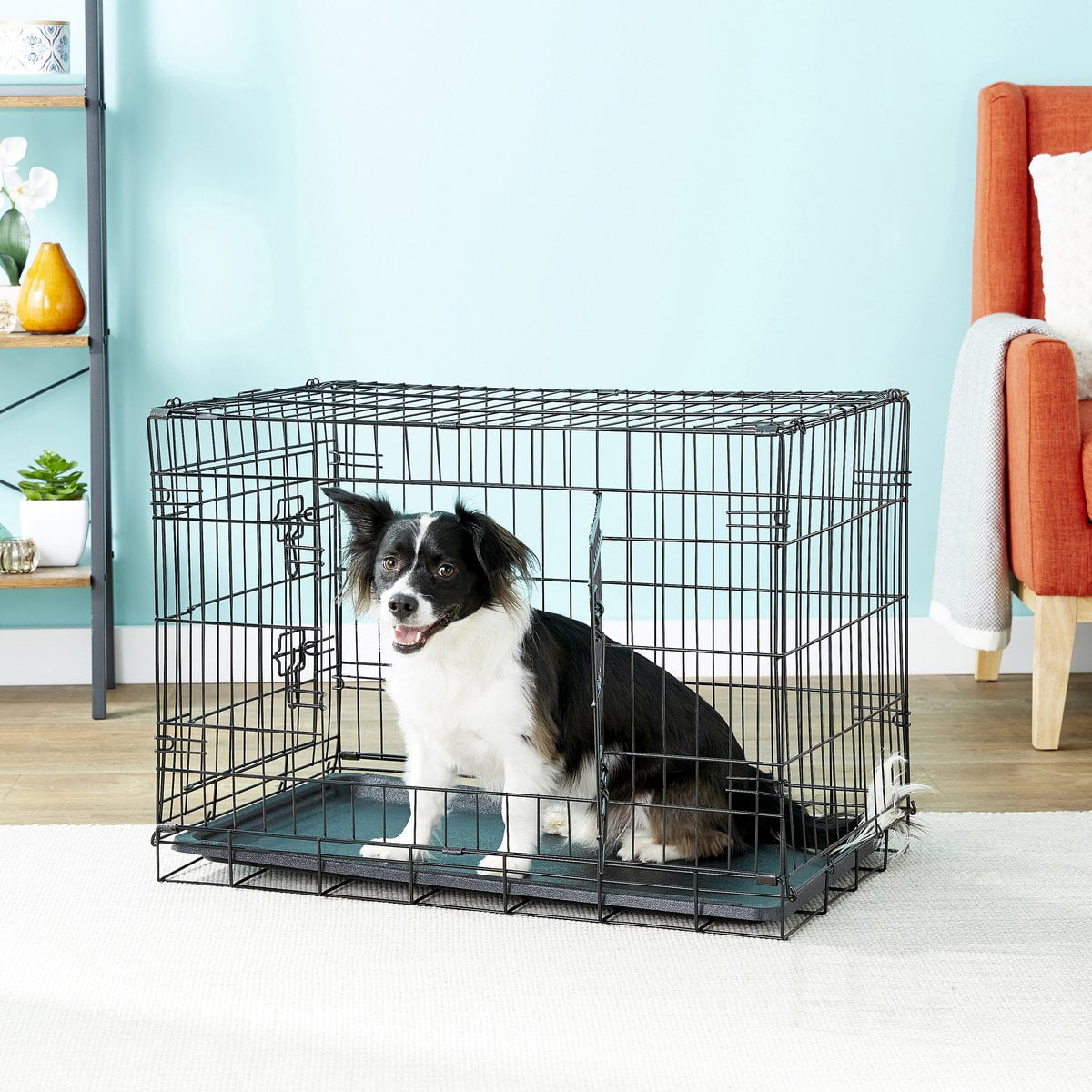 generic Dog Crate with Tray and Double Door (30-inch) (Medium)