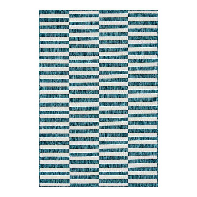 Unique Loom Outdoor Striped Rug