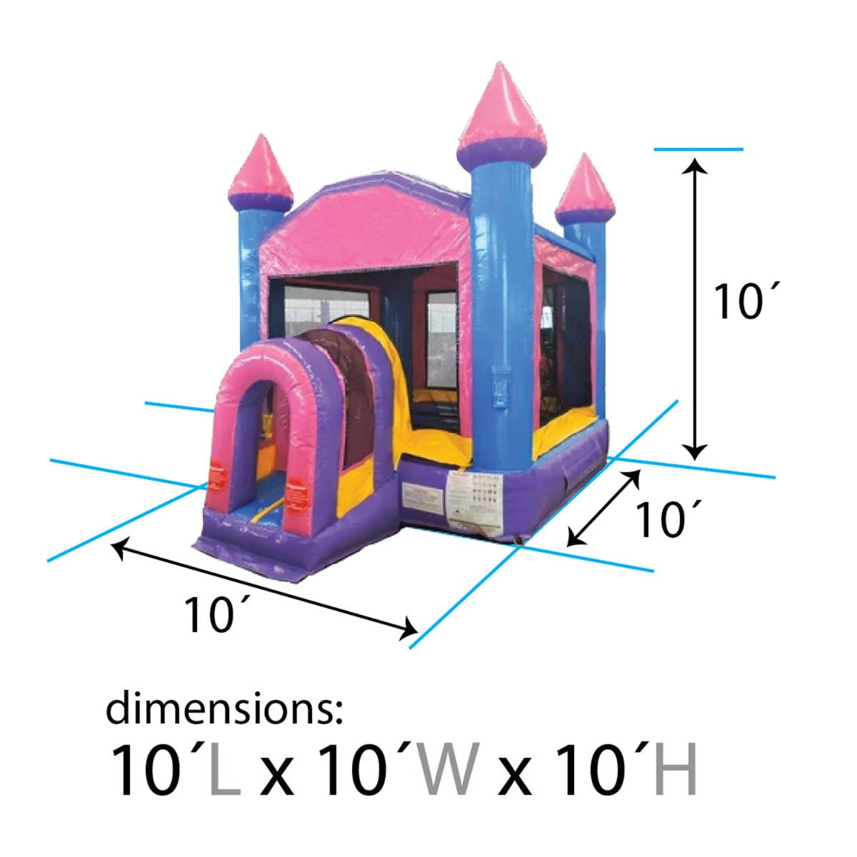 TentandTable Commercial Inflatable Bounce House - Pink Kids Bouncy Castle