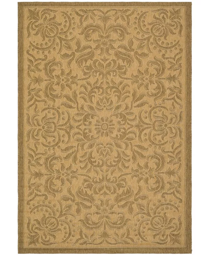 Safavieh Courtyard Natural and Gold 4' x 5'7