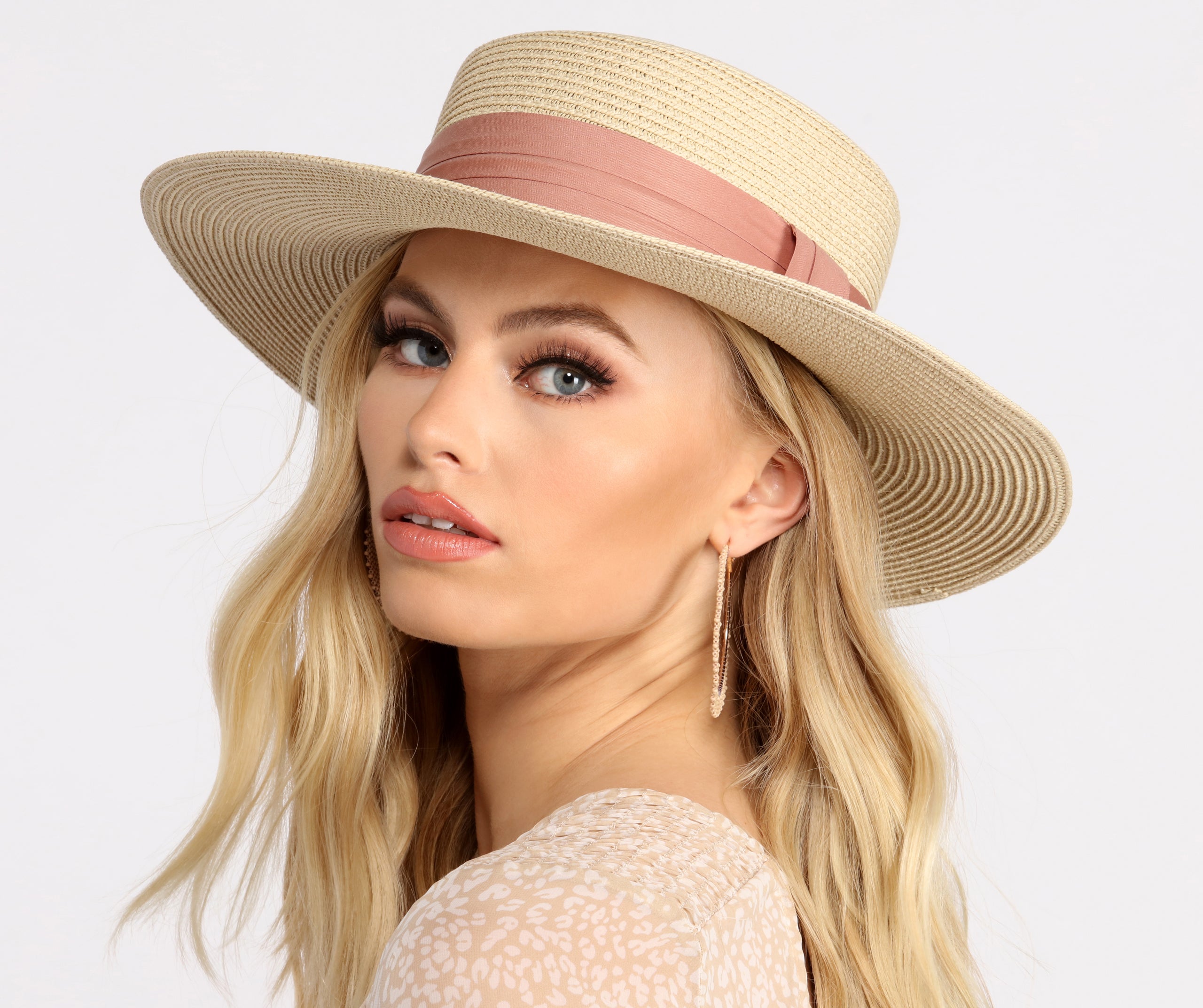 Spending Life In The Sun Straw Boater Hat