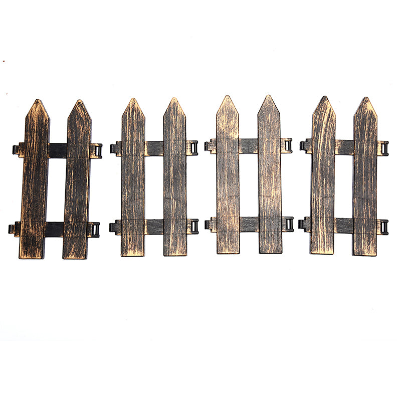 1pcs Decoractive Picket Fence Miniature Plastic Fencing DIY Garden Gates Decor