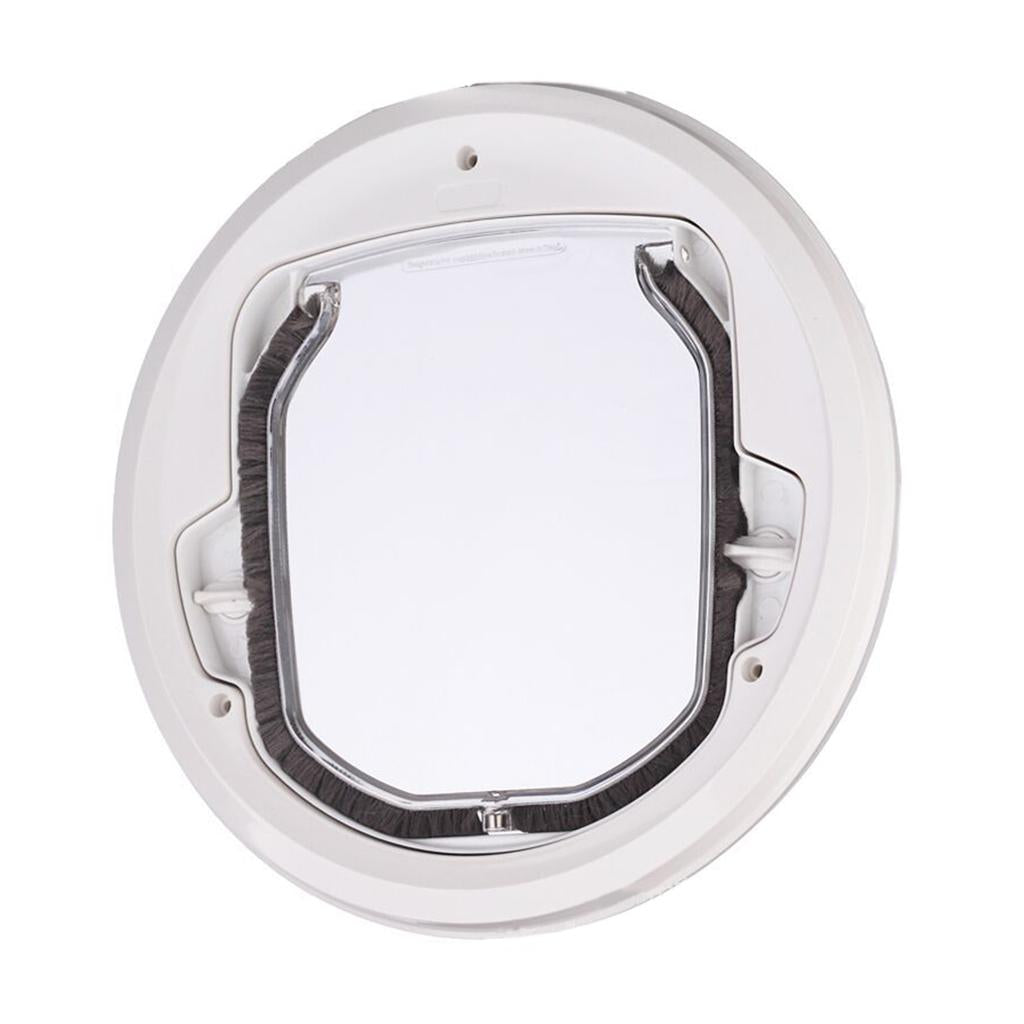 Pet Window Gate Flap Door with for Cat Puppy Doggie for Screen Window， Sliding Glass Door， Glass Window Pet Accessories White