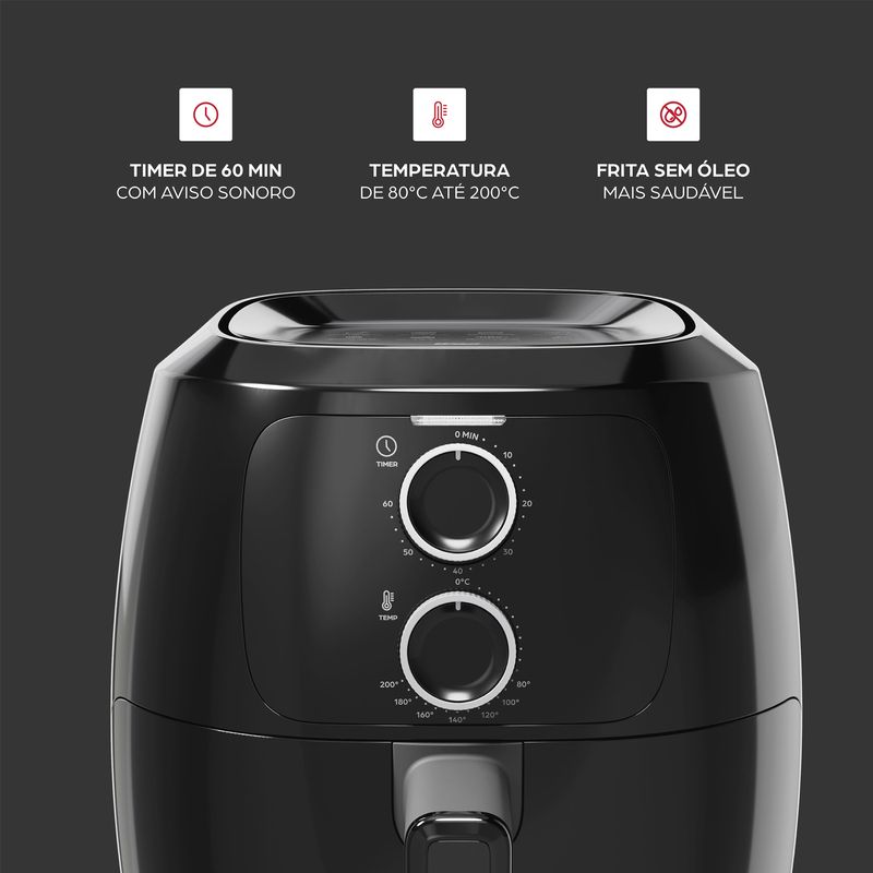Fritadeira Elétrica WAP Family 4L WAFF2-P