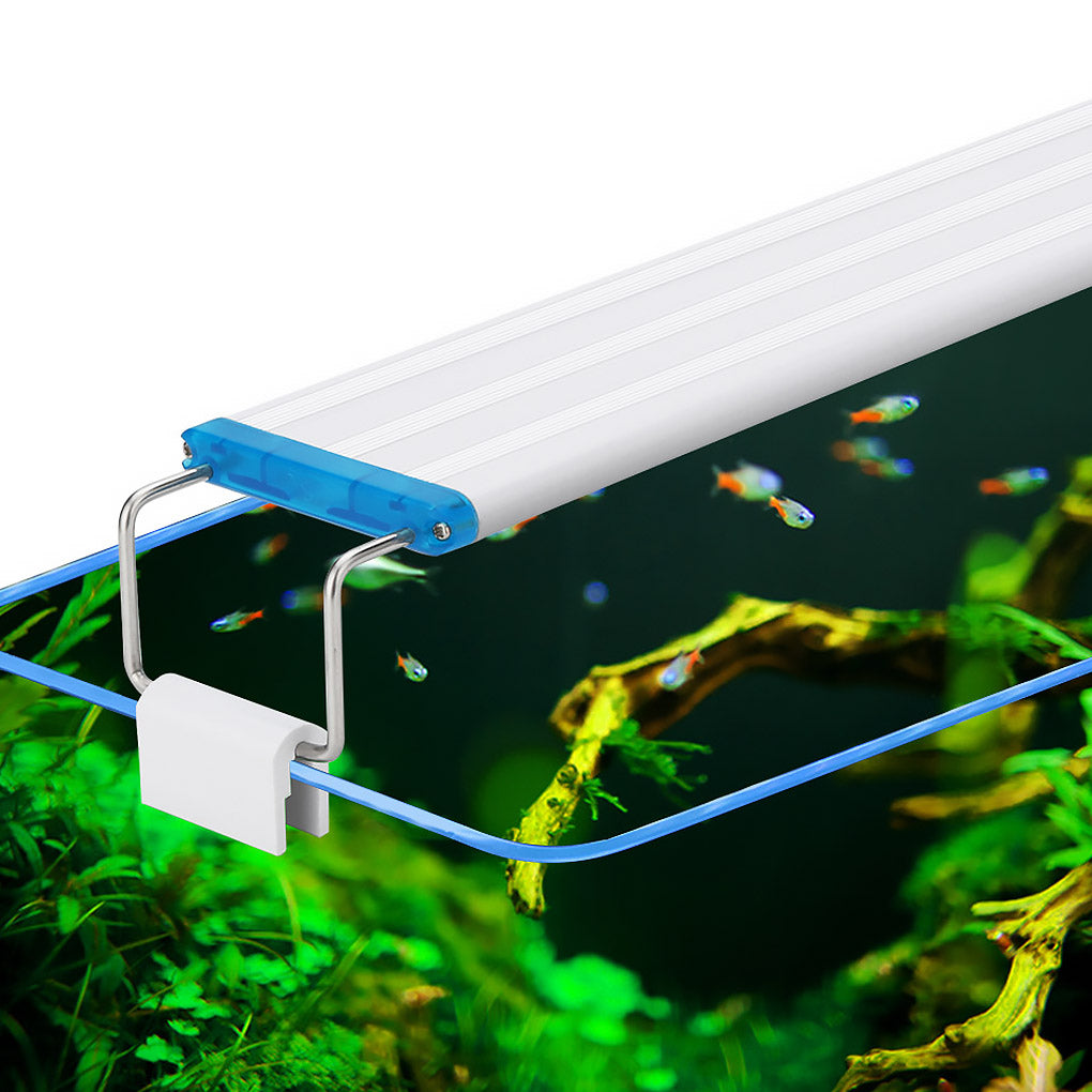 Aquarium Light Adjustable Support Aquatic Plant Lighting Aluminum Alloy Slim LED EU Plug