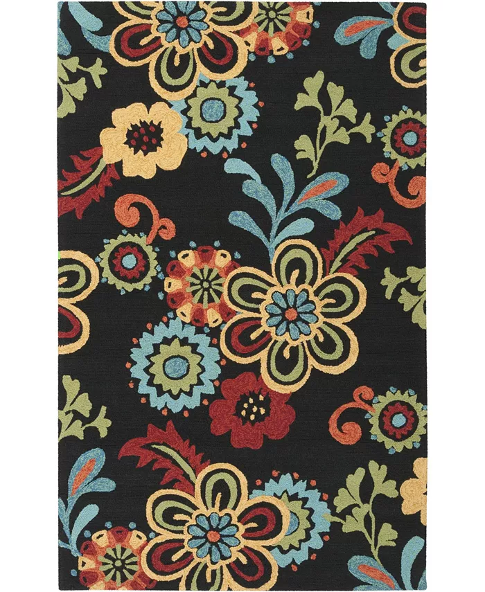 Surya  Storm SOM-7707 Black Area Rug