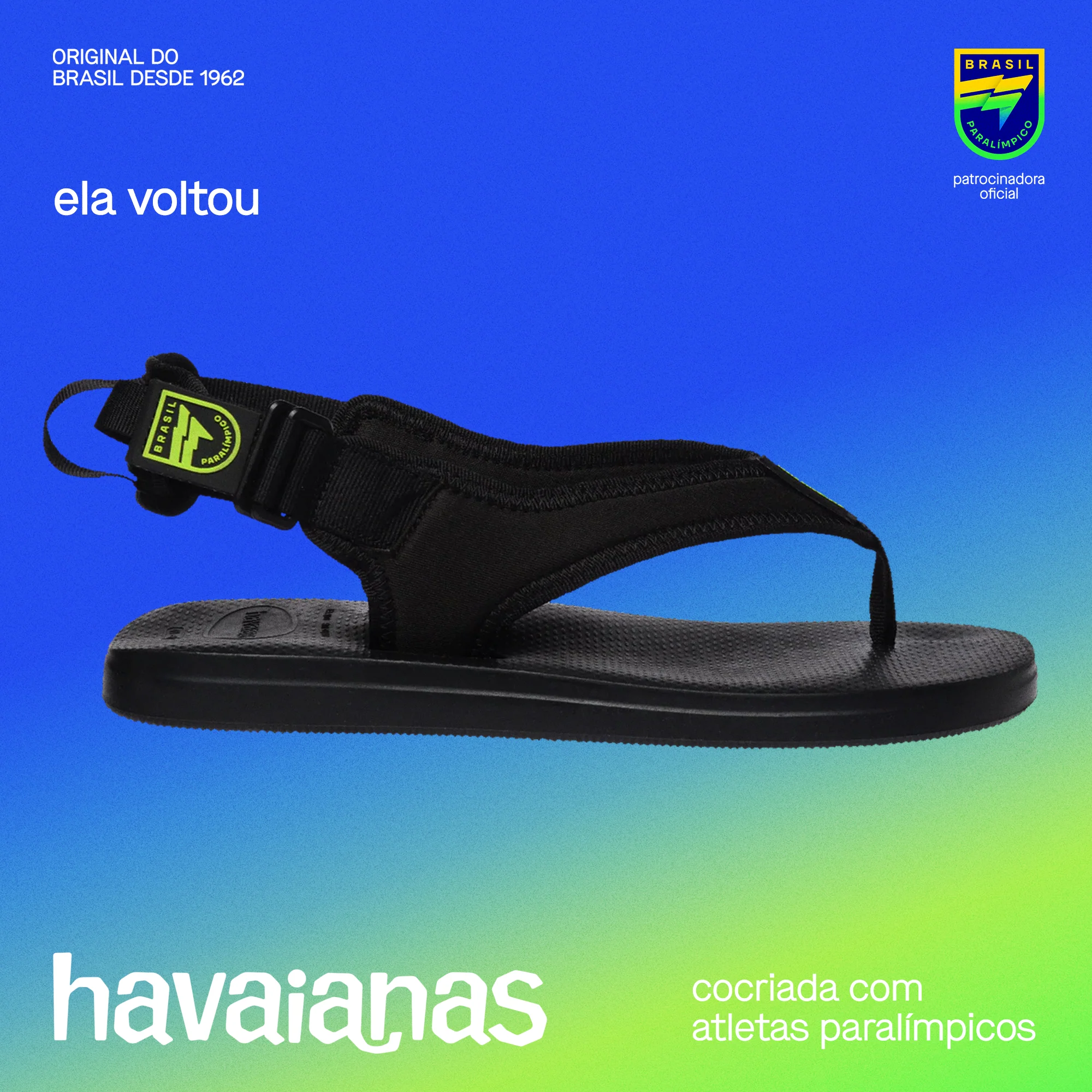 Chinelo Havaianas Comitê Paralímpico Brasileiro