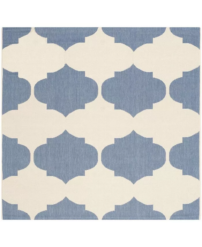 Safavieh Courtyard Beige and Blue 5'3