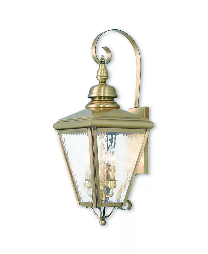 Livex Cambridge 3-Light Outdoor Wall Lantern