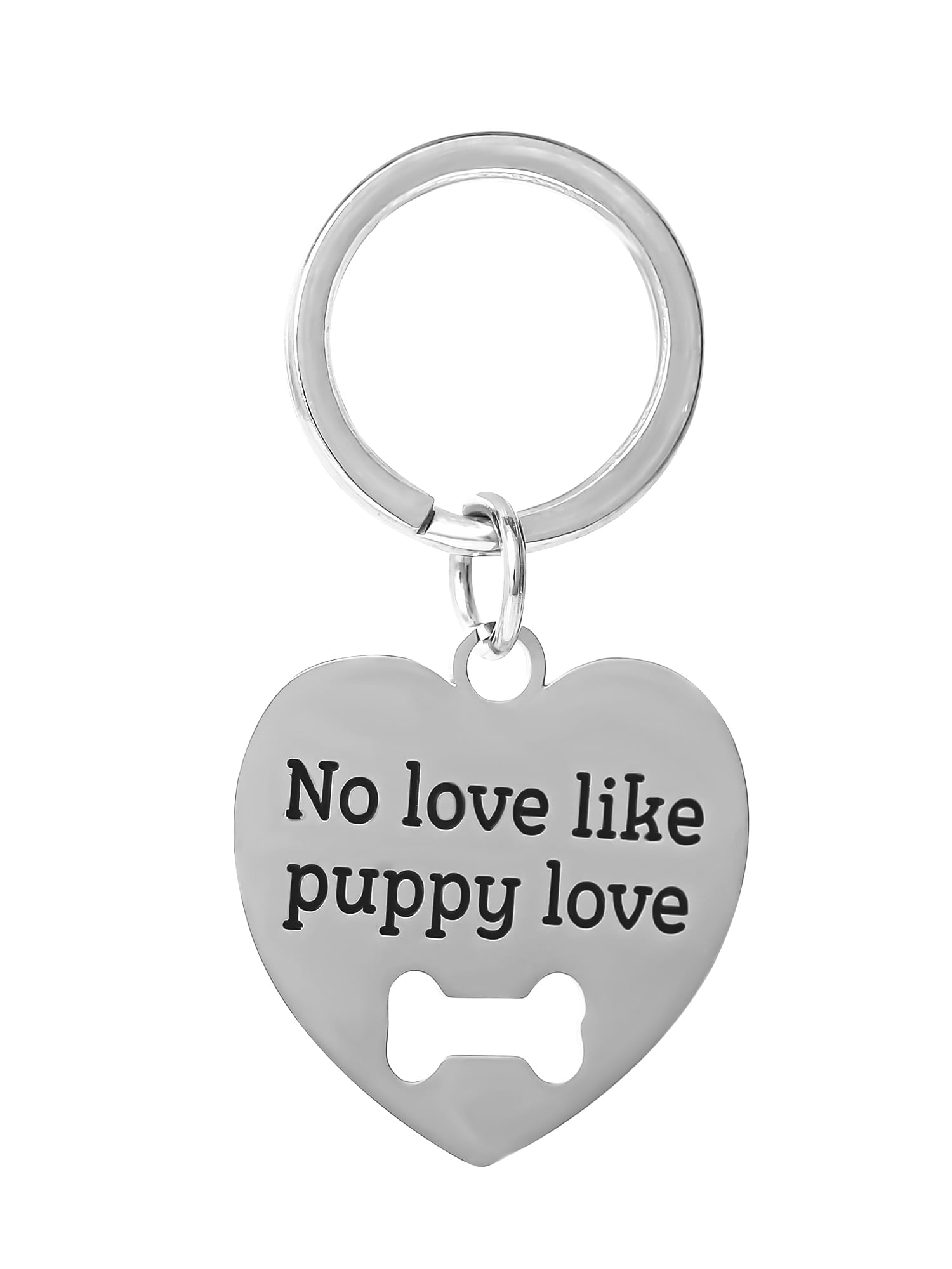 Connections from Hallmark Stainless Steel Dog Puppy Love Tag and Necklace Set