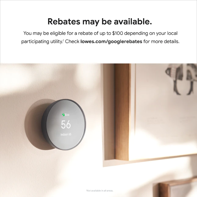 Google Nest Smart Thermostat for Home in Charcoal