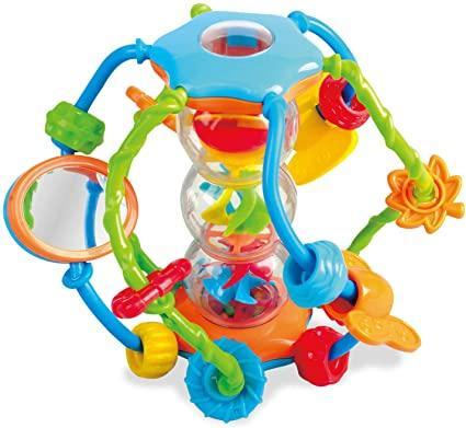 Kidoozie Little Hands Activity Ball， Perfect for Teething， Develops Hand-Eye Coordination， Emits Soothing Sounds， For Children 6-24months