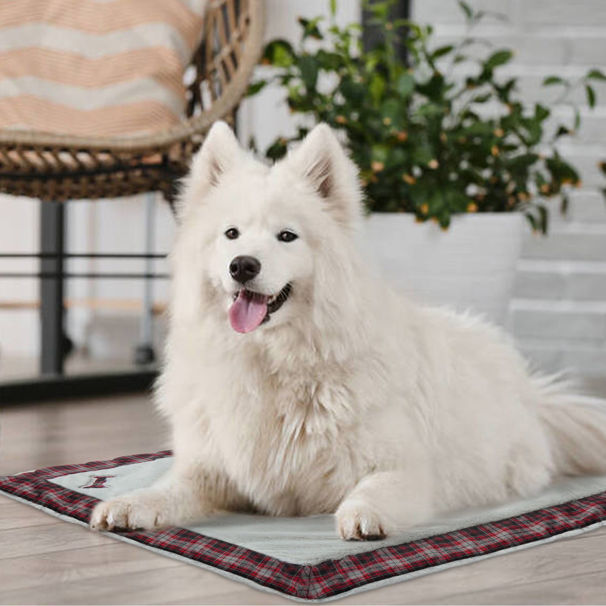 IDOMIK Dog Bed Crate Pad， Dog Beds for Large Dogs， Plush Soft Pet Beds， Washable Dog Crate Bed for Large Dogs and Cats， Warm Dog Kennel Pad