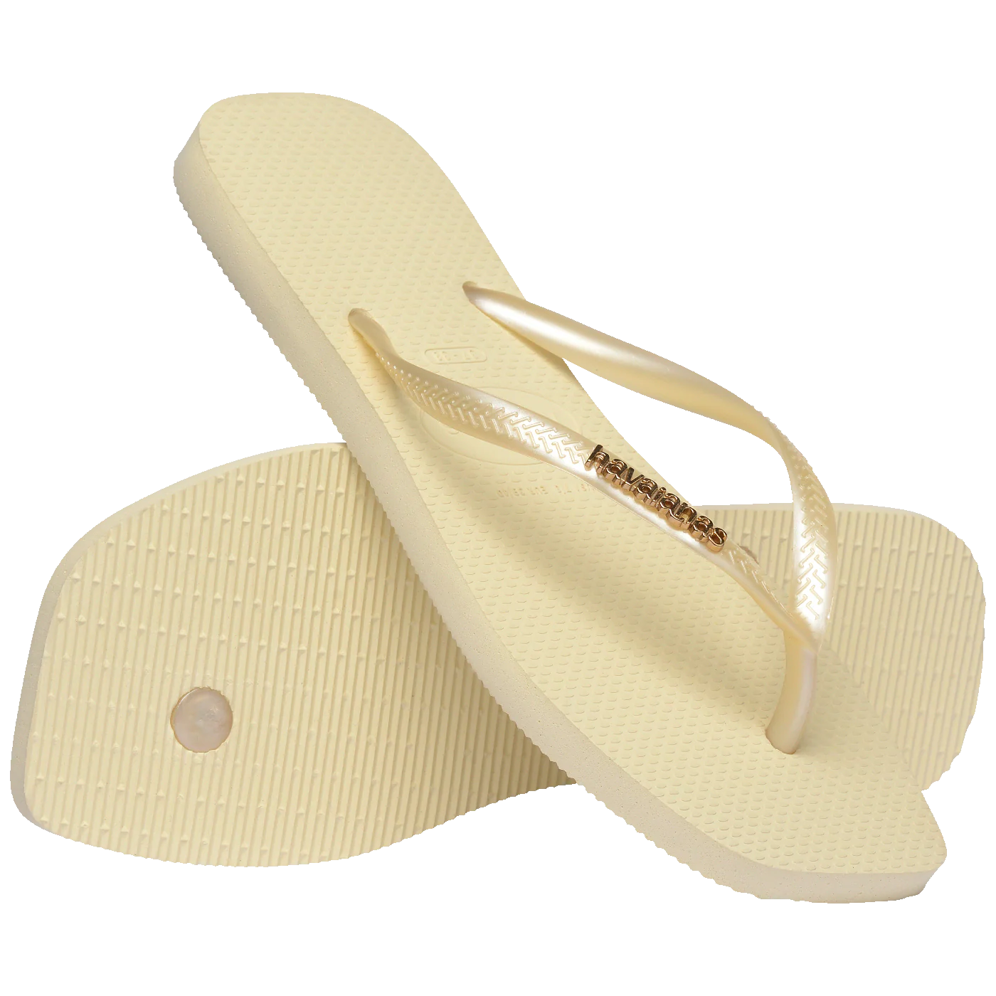 Chinelo Havaianas Slim Square Logo Metallic