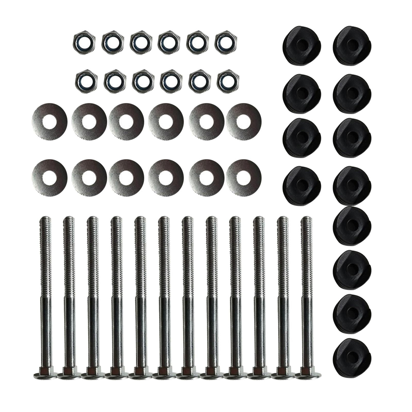 12pcs Black Trampoline Enclosure Pole Spacers Stability