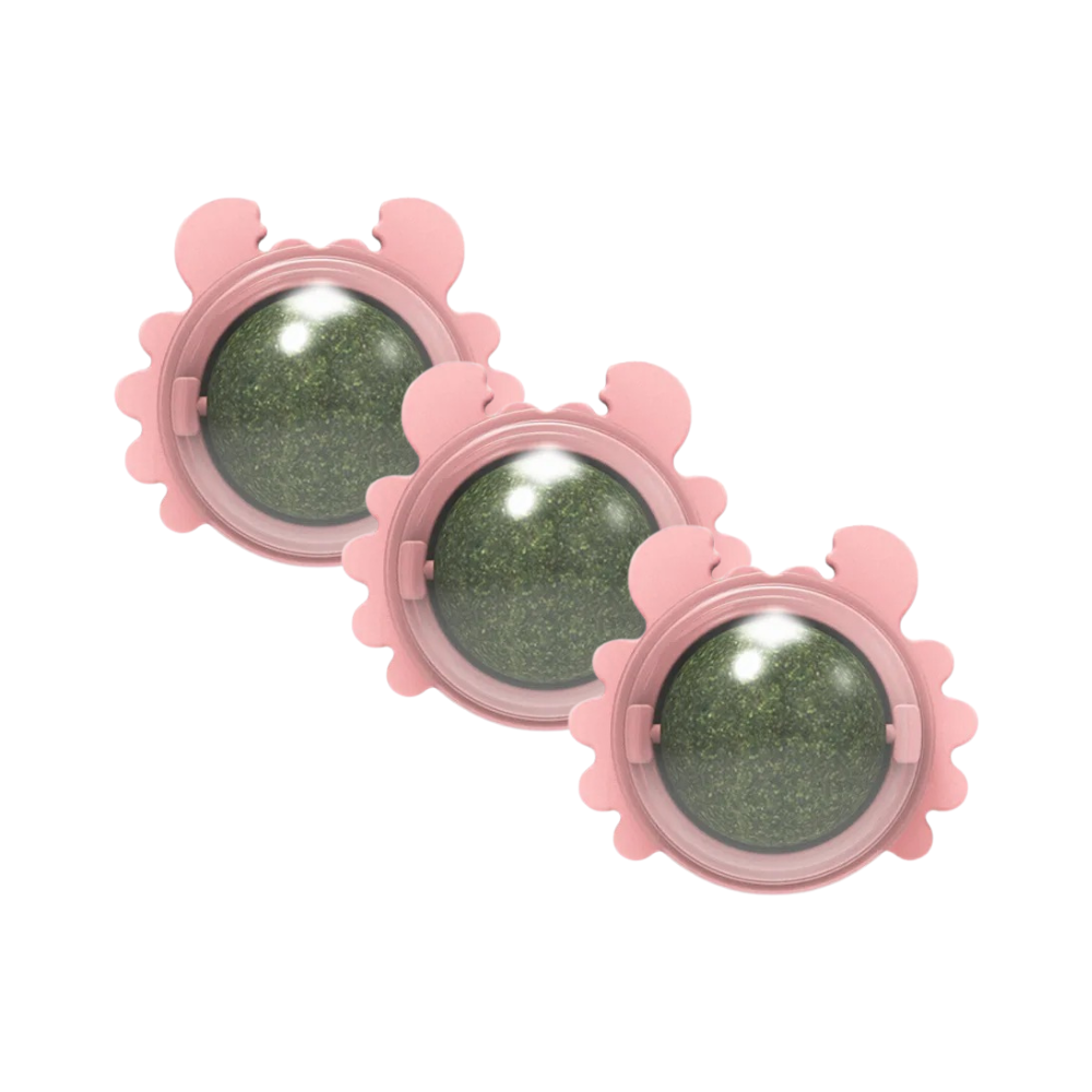 KittyTreat Catnip Ball | Lickable Energy Snack Ball for Cats & Fresh Breath