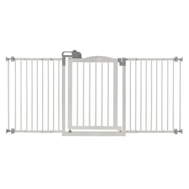Richell One-Touch Wide Pressure Mounted Pet Gate II， White， 32.1