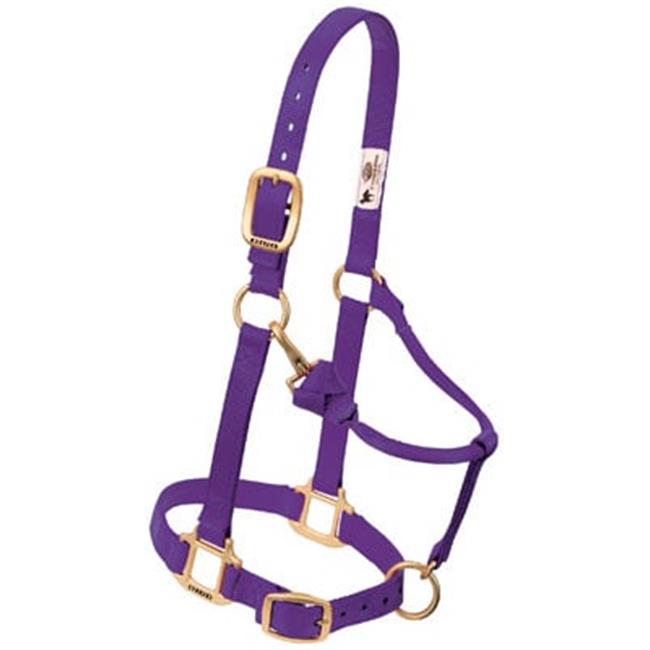 Weaver Leather 35-7035-PU 1 in. Adjustable Chin and Throat Snap Halter - Purple