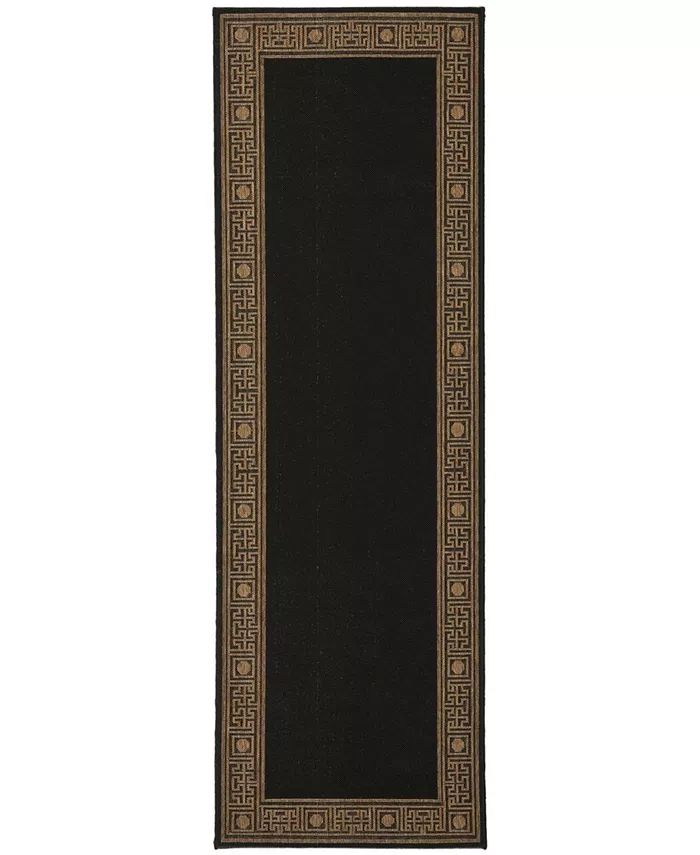 Safavieh Courtyard Black and Coffee 2'3