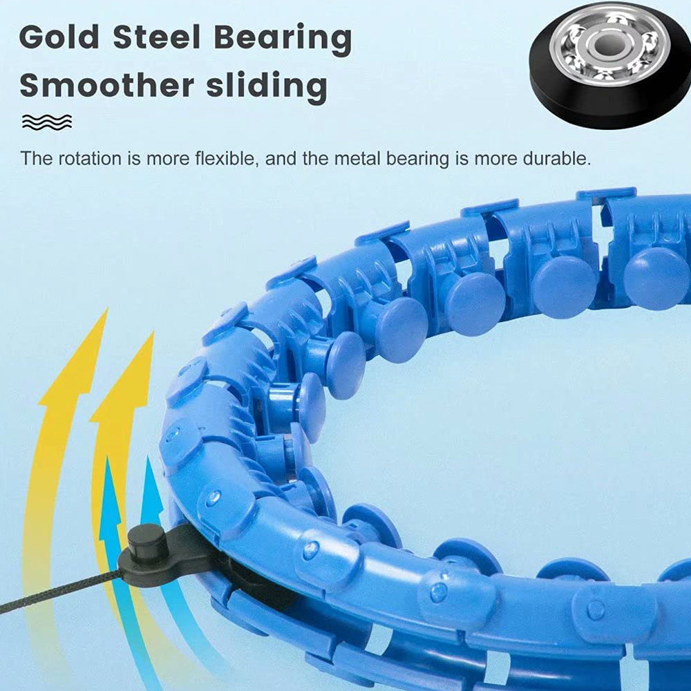 Wow Hoop 400044 Hula Hoop with Massage Fit and Spinning Weighted Ball