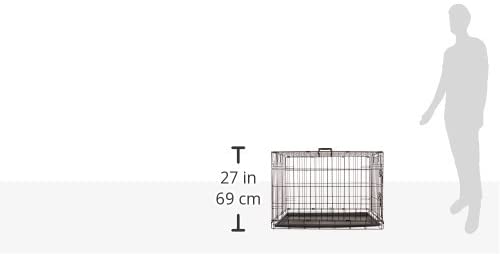 ProSelect Easy Dog Crates for Dogs and Pets - Black; Small， Medium， Medium-Large， Large， Extra Large