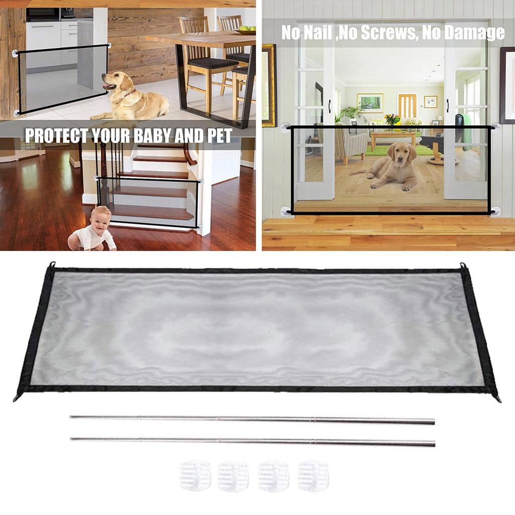 Portable Mesh Folding Pet Puppy Fence indoor and Gate for 180x72cm