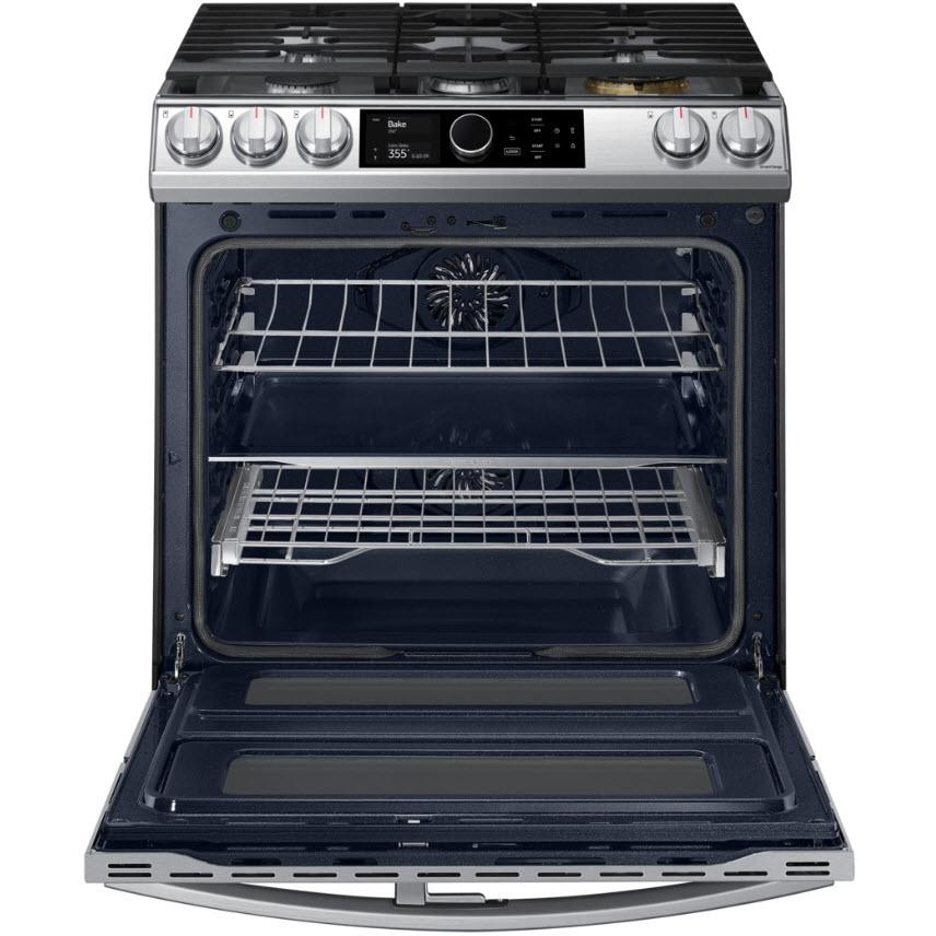  30-inch Slide-In Dual Fuel Range with Wi-Fi Connectivity NY63T8751SS/AA