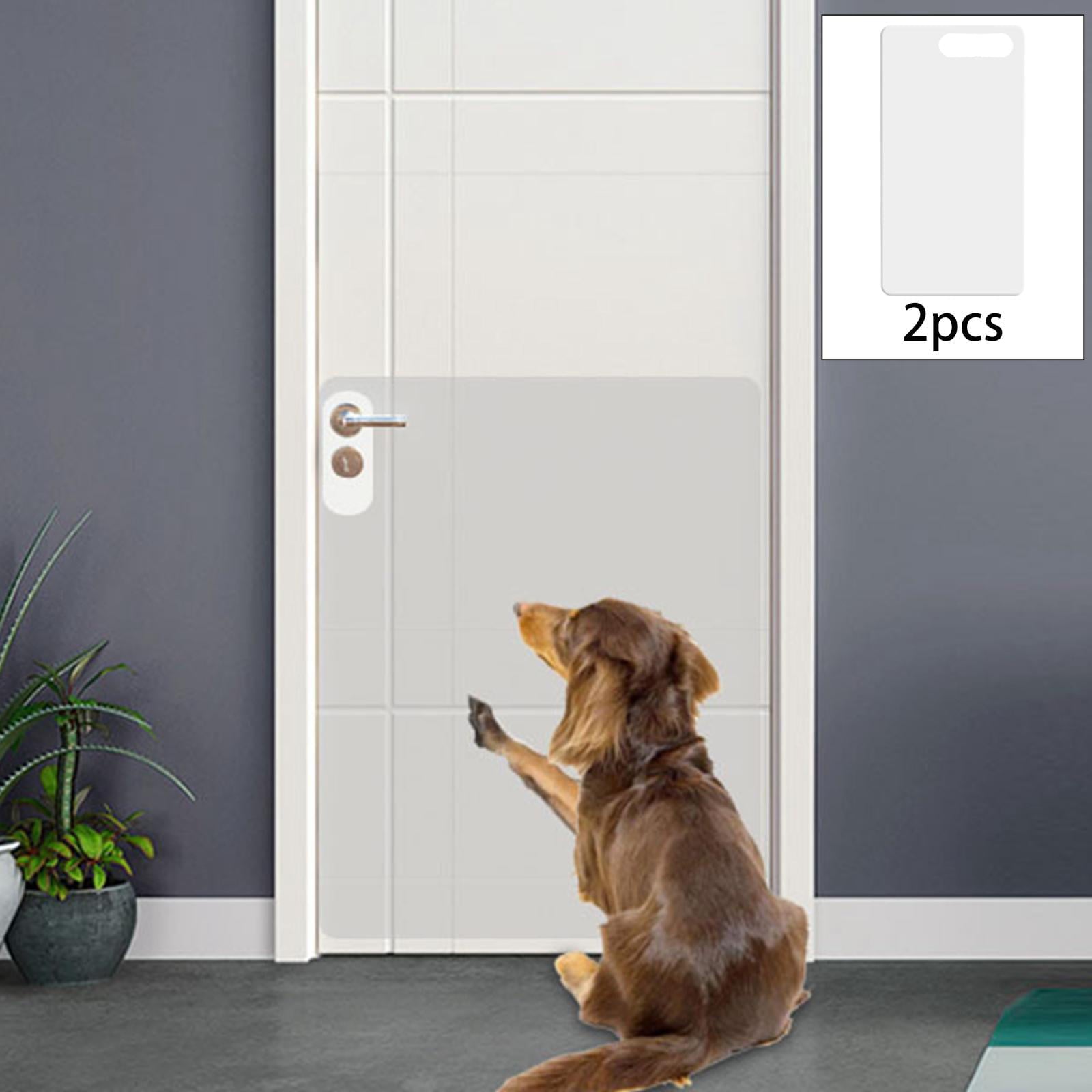 Dog Scratch Door Protector， for Pets to ， Right Door 83x55cm