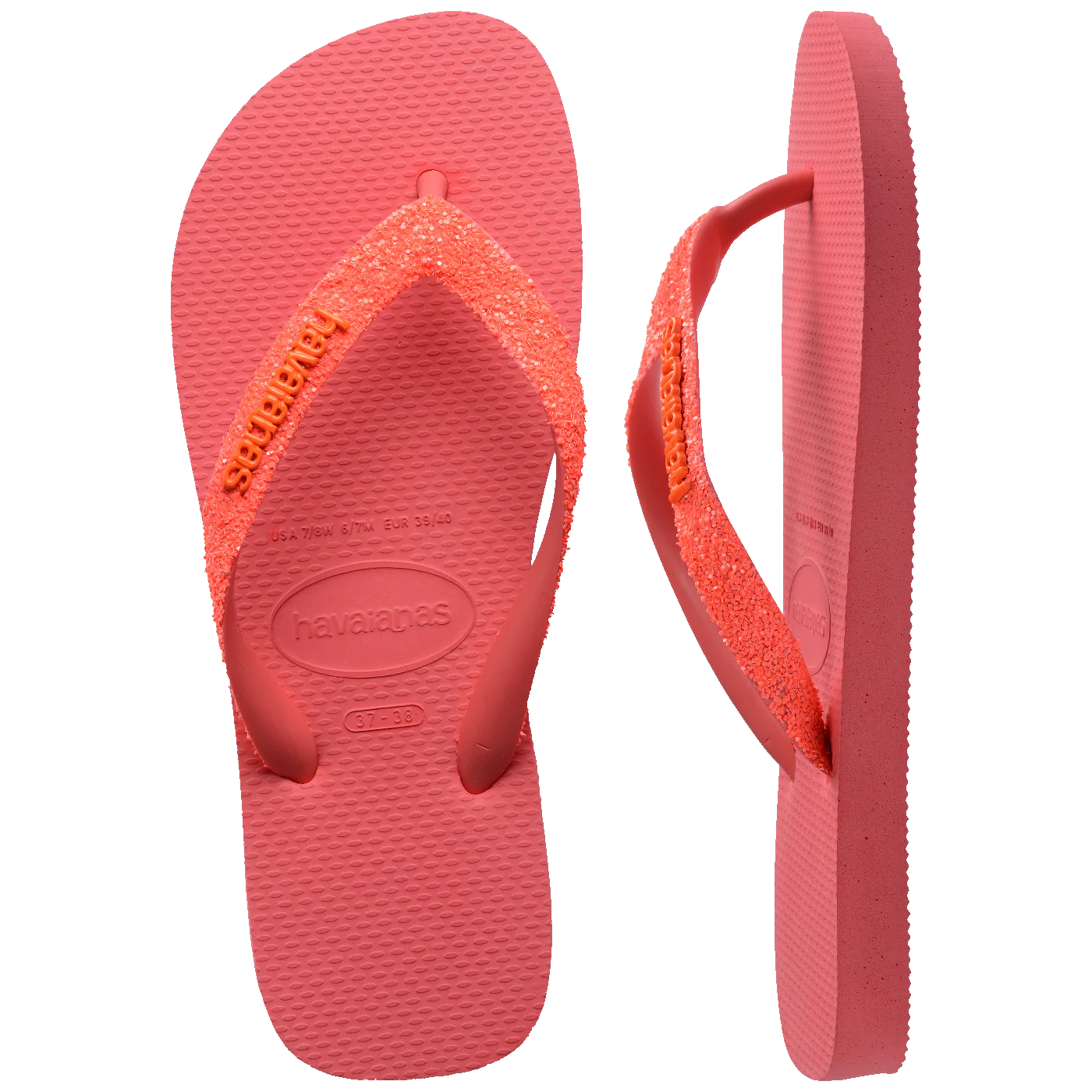 Chinelo Havaianas Top Glitter Neon