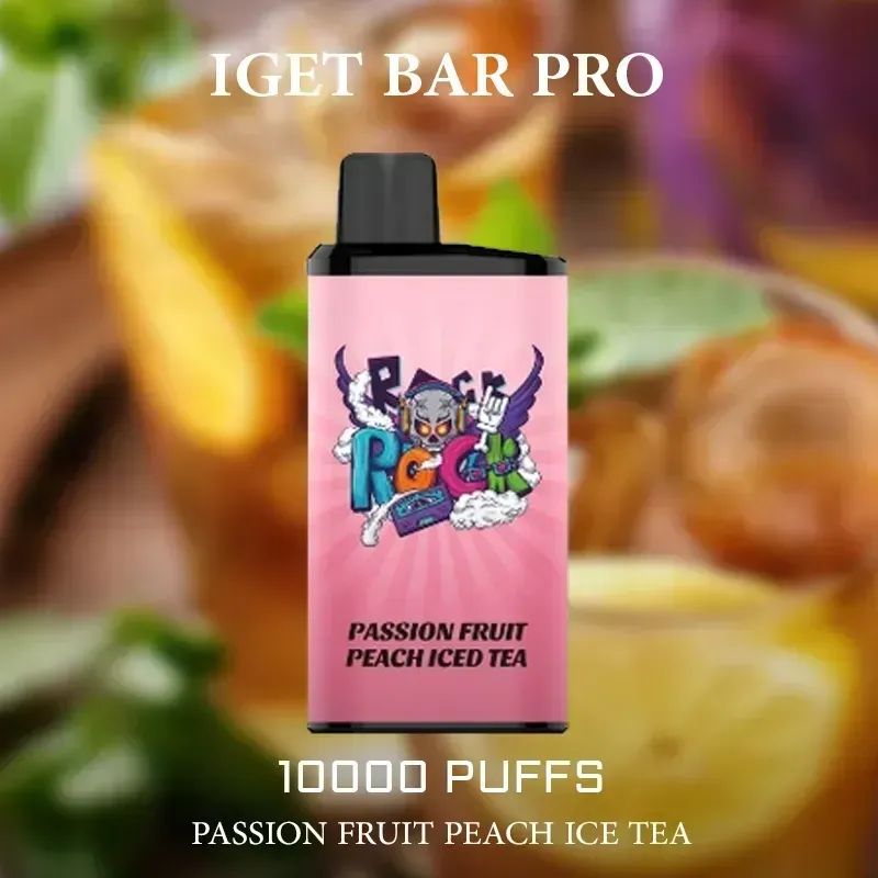 Passion Fruit Peach Iced Tea – IGET Bar Pro 10,000 Puffs