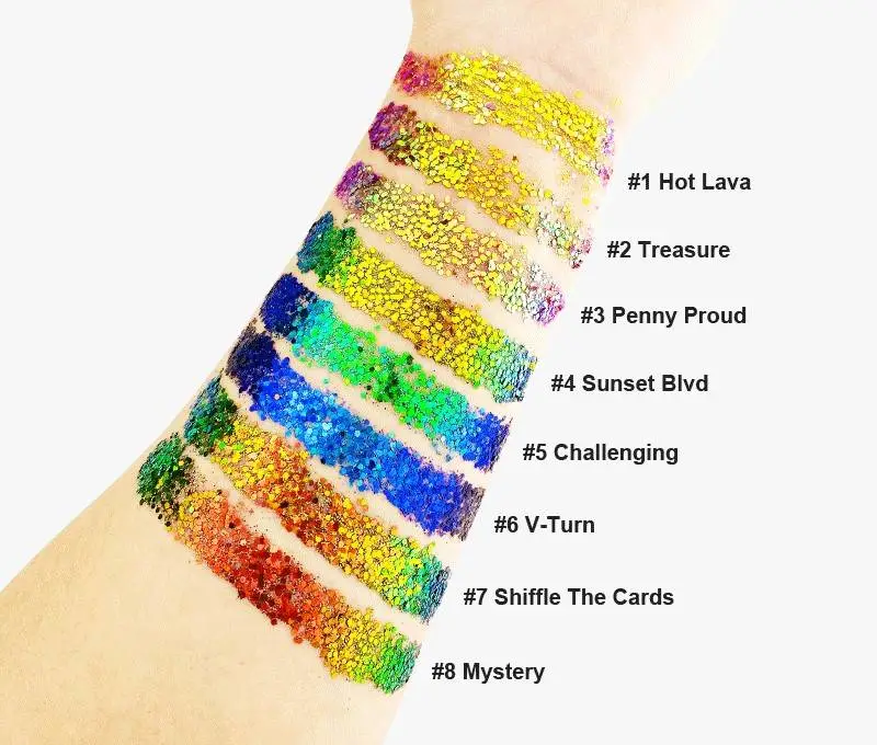 Custom Glitter Chameleon Nail Flakes Eyeshadow