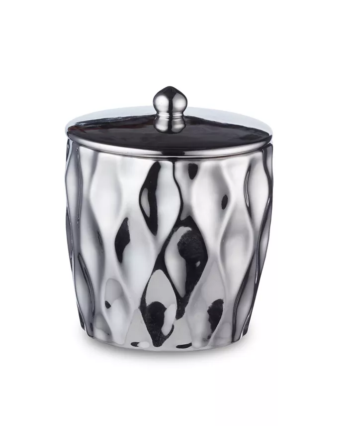 Roselli Trading Company Silver Wave Canister