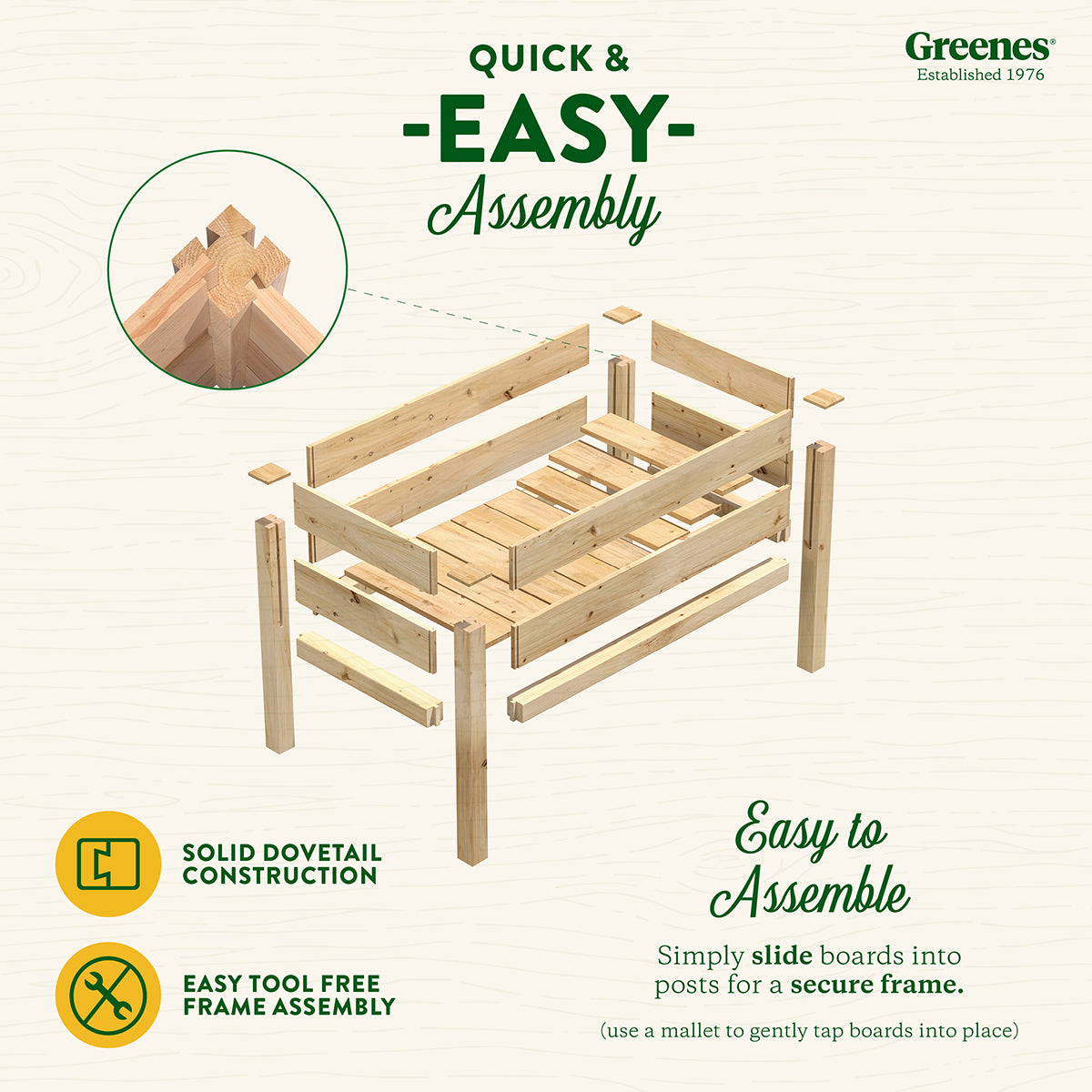 Greenes Fence 48" L x 24" W x 31" H Premium Cedar Elevated Garden Bed