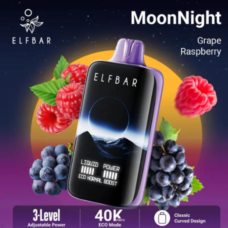 🌙 ELFBAR Moon Night 40K – 40,000-Puff Disposable E-Cigarette for Intense Nighttime Enjoyment