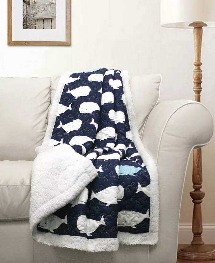 Lush Dandeacutecor Whale Sherpa Throw