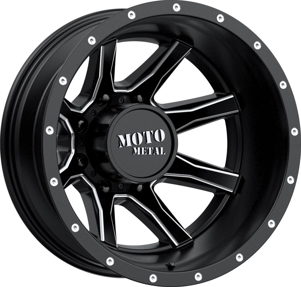 Moto Metal MO995765897155N Moto Metal Series MO995 Satin Black Dually Milled Wheels