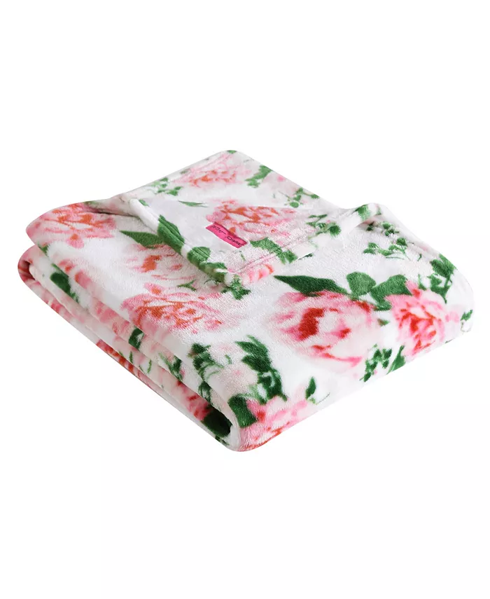 Betsey Johnson Blooming Roses Blanket， King